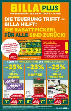 Vorschau der Angebote: Billa Plus Steiermark gültig ab 25.09.2025