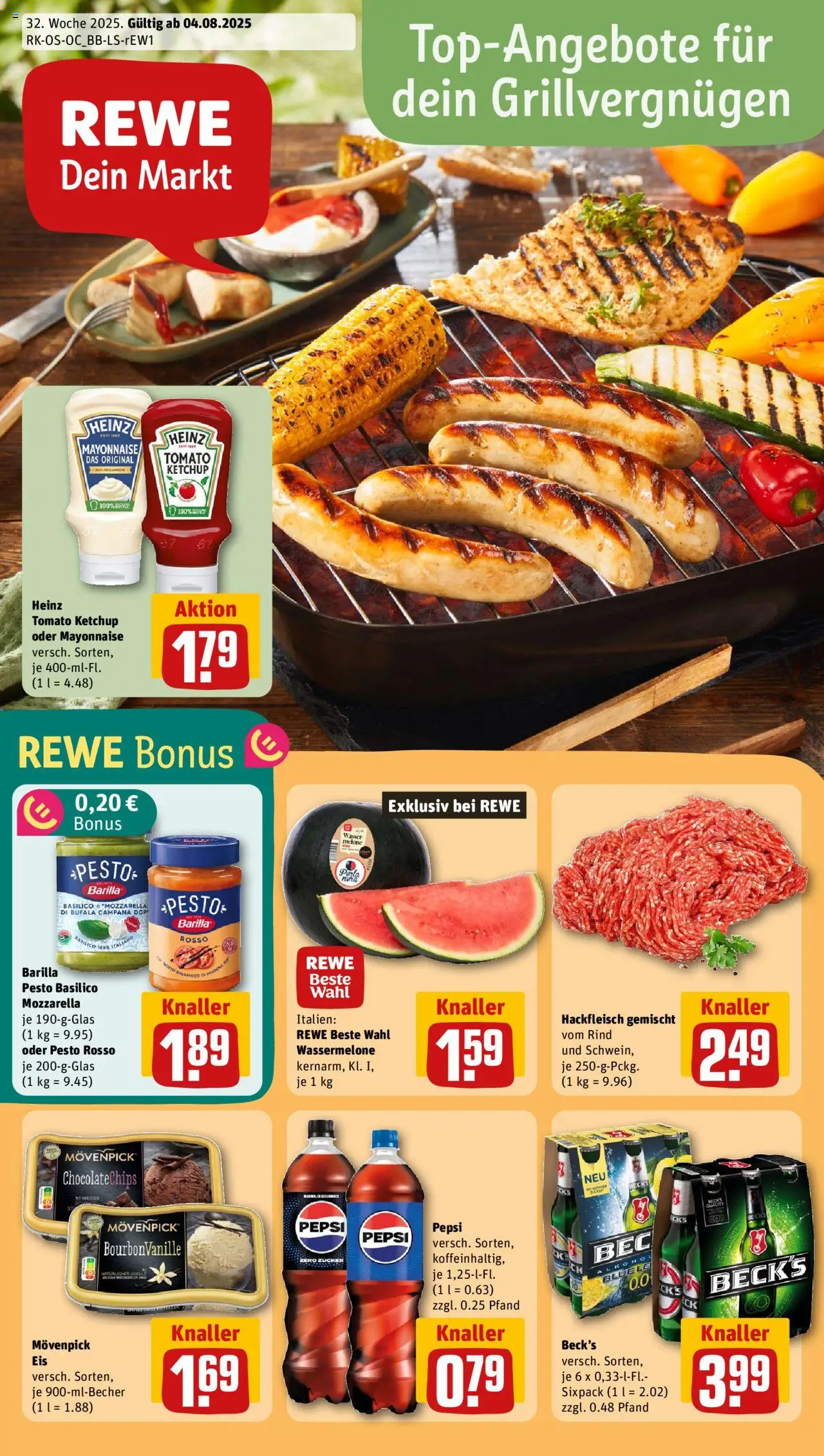REWE Prospekt ab 04.08.2025 nächste Woche - Prospekt