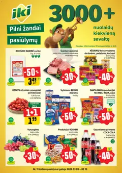 IKI parduotuvės leidinio IKI leidinys galiojančio nuo 2026.03.09 peržiūra