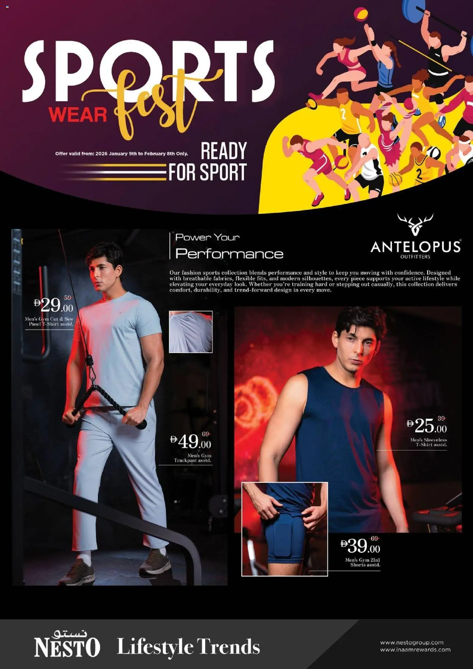 Preview of the catalogue Sports Wear Fest of store Nesto valid from 9 Jan, 2026 - Shorts