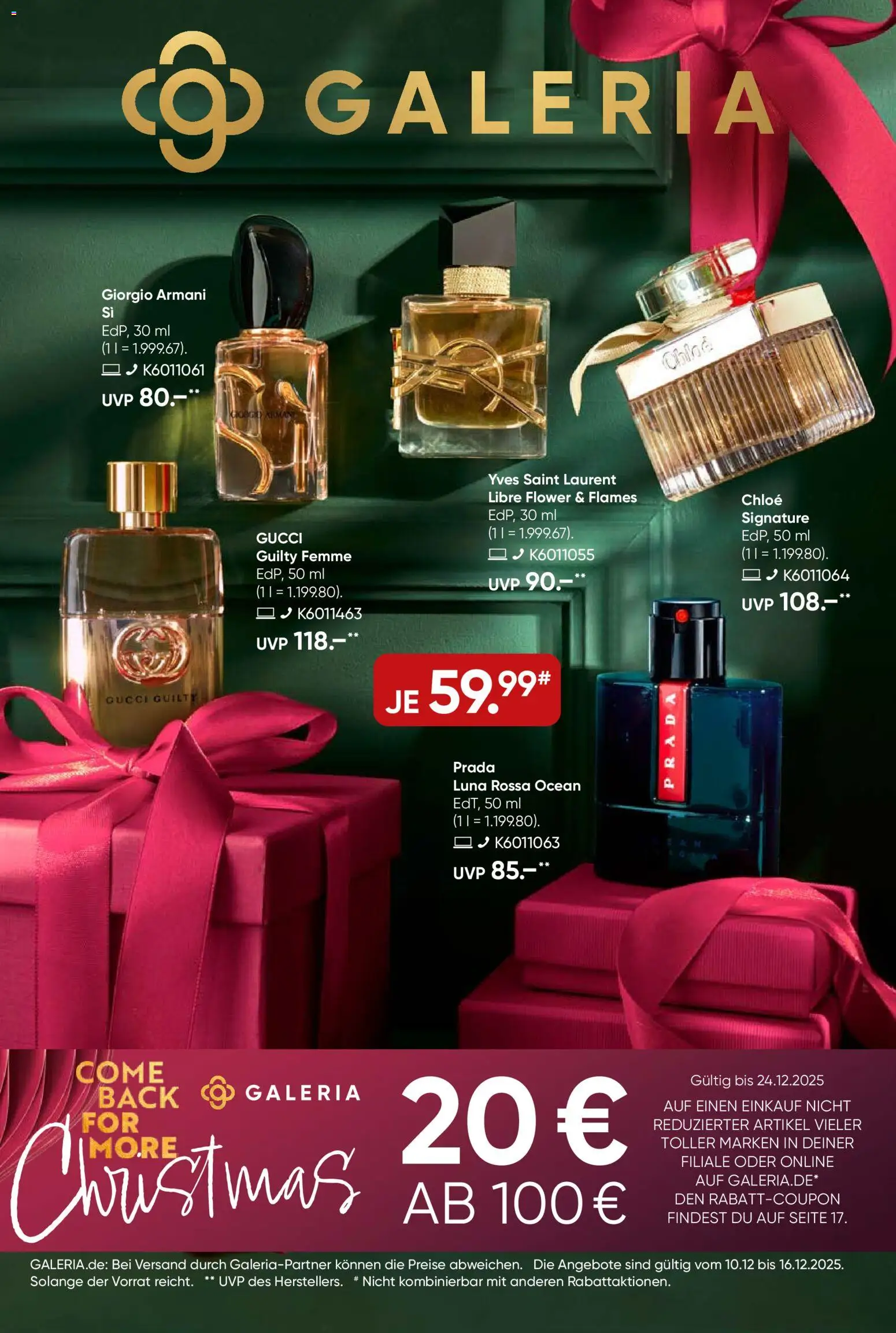 Vorschau von dem Prospekt des Geschäftes Galeria Karstadt Kaufhof, gültig ab dem 10.12.2025