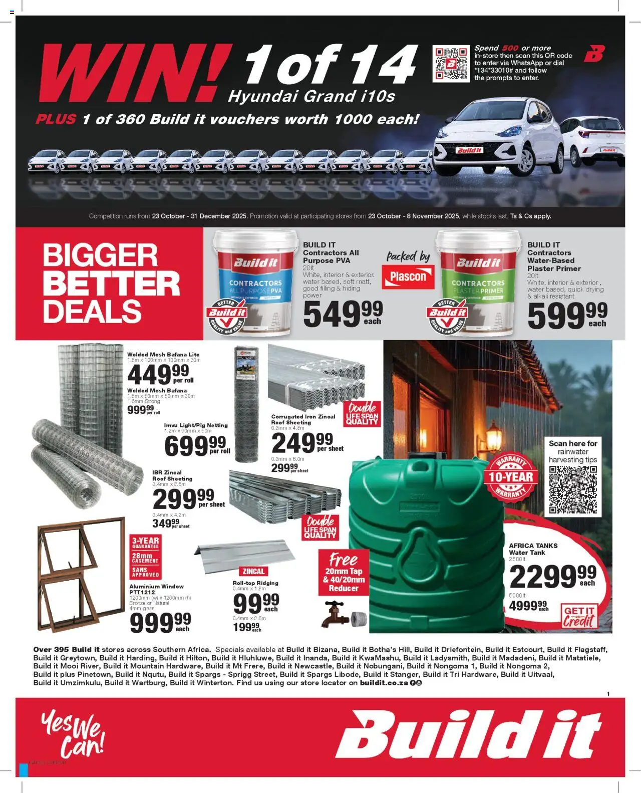 Build It KwaZulu-Natal - Weekly Specials from 23/10 - 08/11/2025 > Promotions