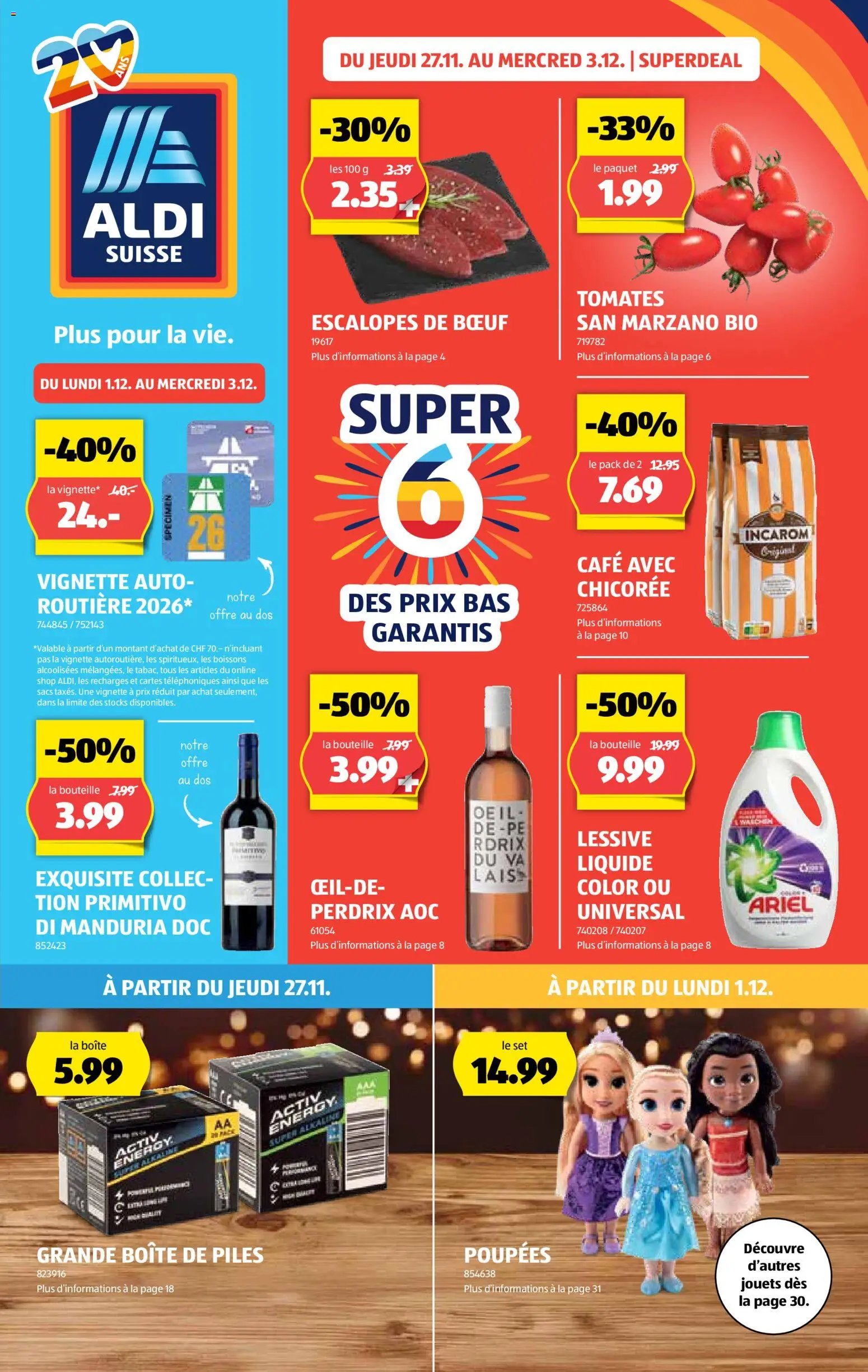 Vorschau des Merkblatts Aktionen FR vom Shop Aldi gültig von 27.11.2025 bis 03.12.2025