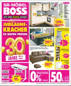 Vorschau von dem Prospekt des Geschäftes SB Möbel Boss, gültig ab dem 13.09.2025