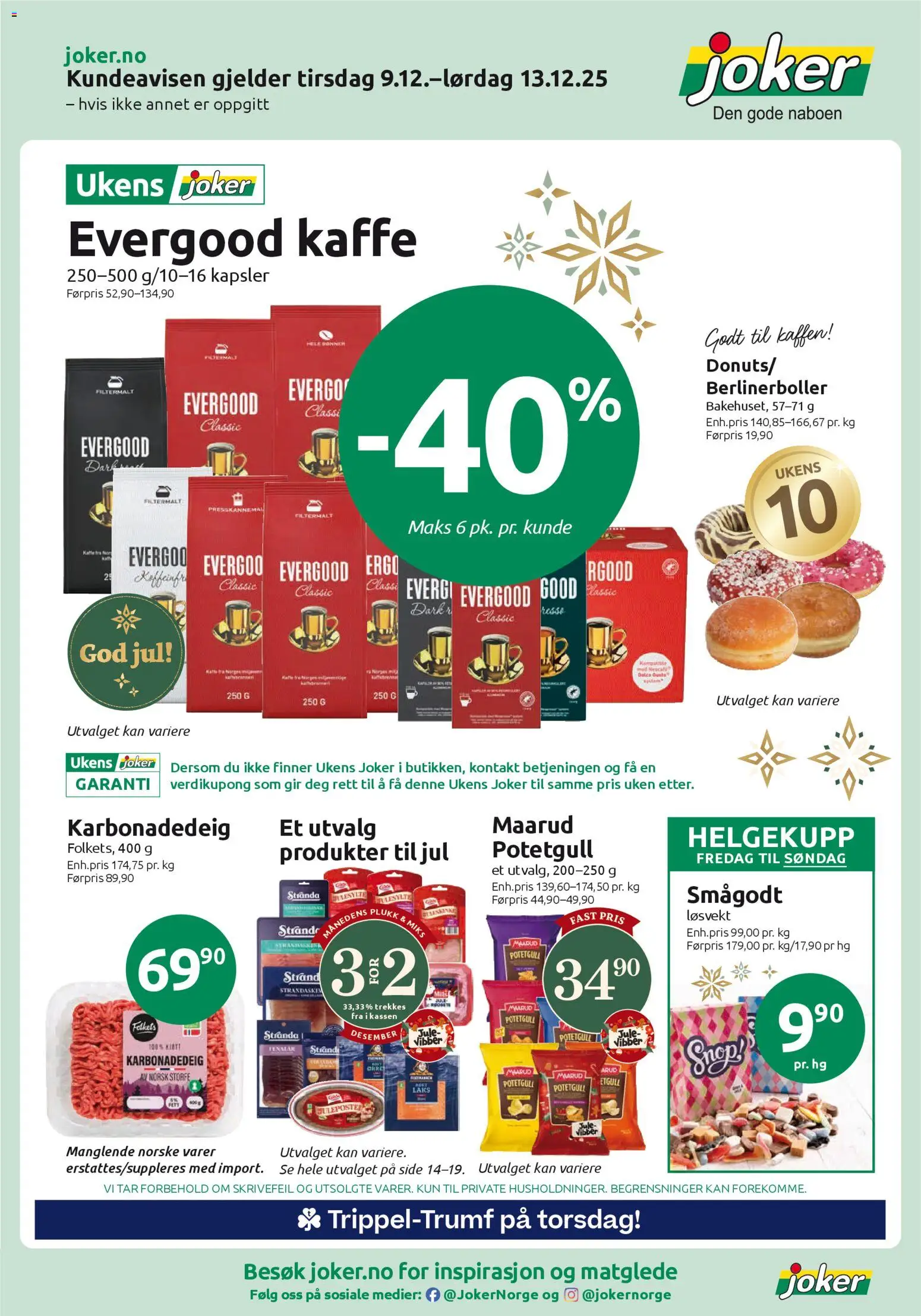 Forhåndsvis Kundeavis fra butikk Joker gyldig fra 09/12/2025