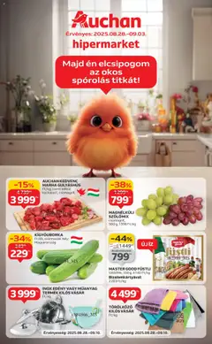 Auchan - Akciós újság Auchan megtekintése, amely érvényes 2025.08.28.-től
