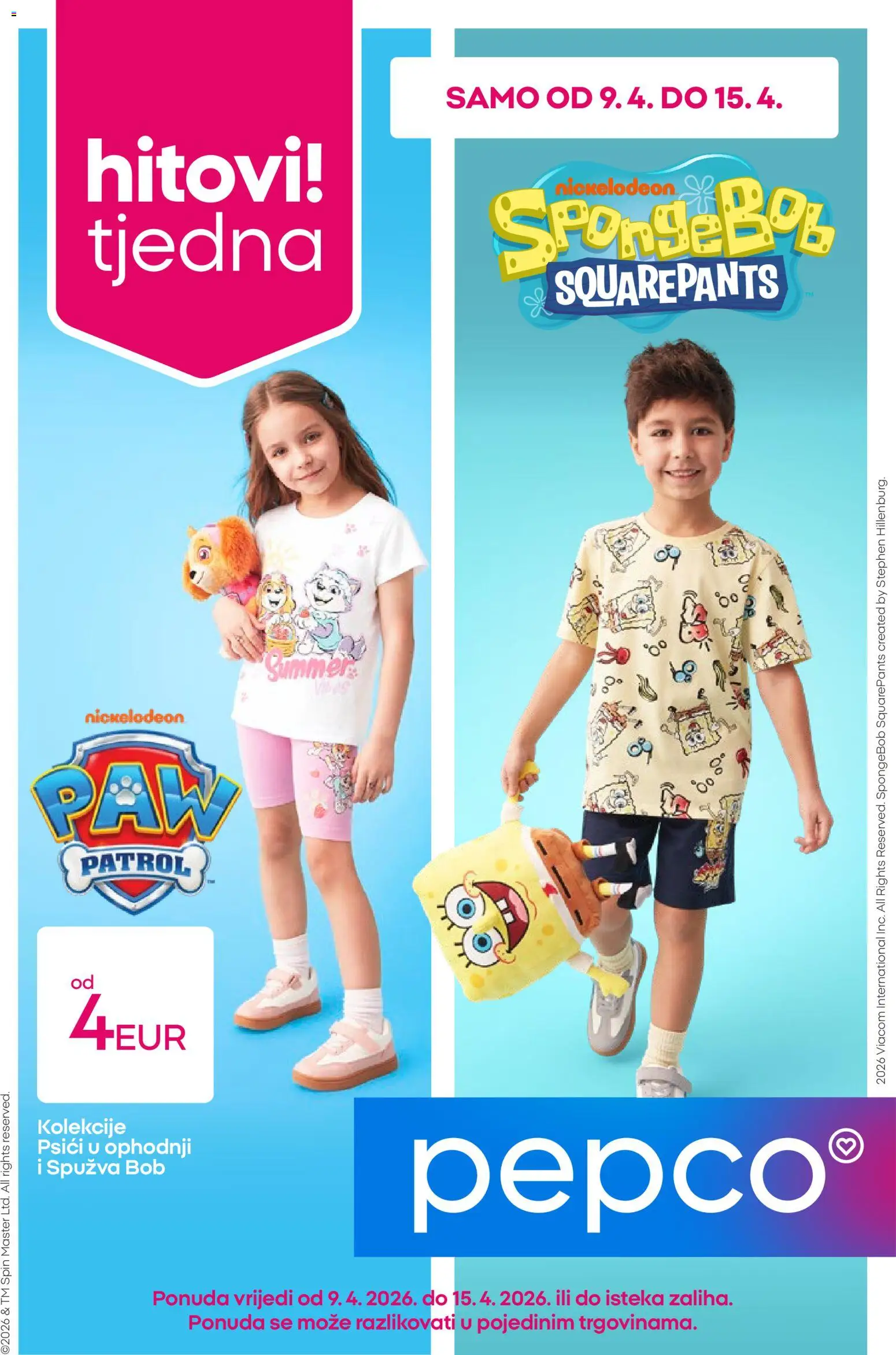 Pregled letka Pepco Katalog trgovine Pepco vrijedi od 09.04.2026