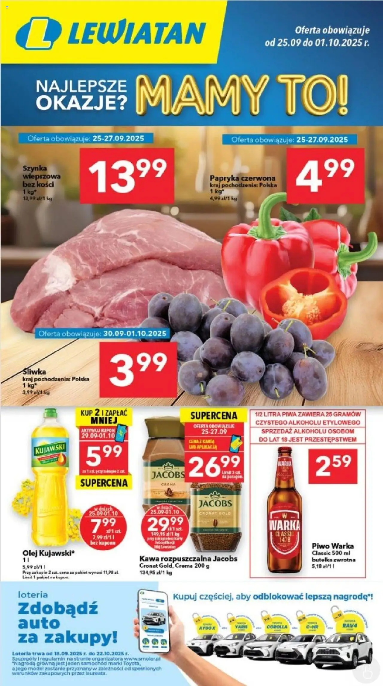 Lewiatan gazetka od 25.09.2025 - Promocje "Legnica" - Numer strony 1