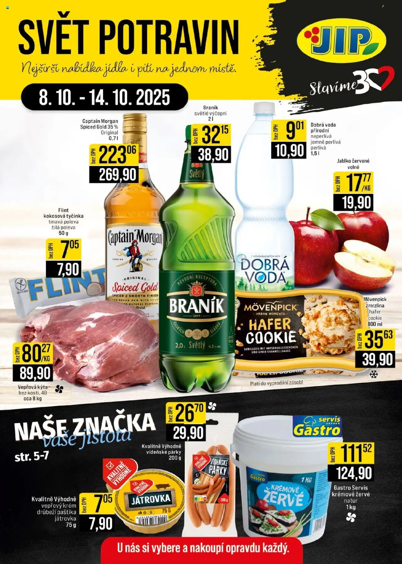  Jip Leták - Cash & Carry (08.10.2025 - 14.10.2025) - Zmrzlina, Braník, Vepřová Kýta, Párky, Kýta, Morgan, Finish, Paštika
