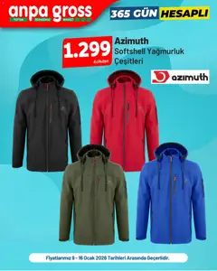 Anpa Gross İndirim Azimuth, Salomon, Lee Cooper 09.01.2026 - Broşürünün önizlemesi