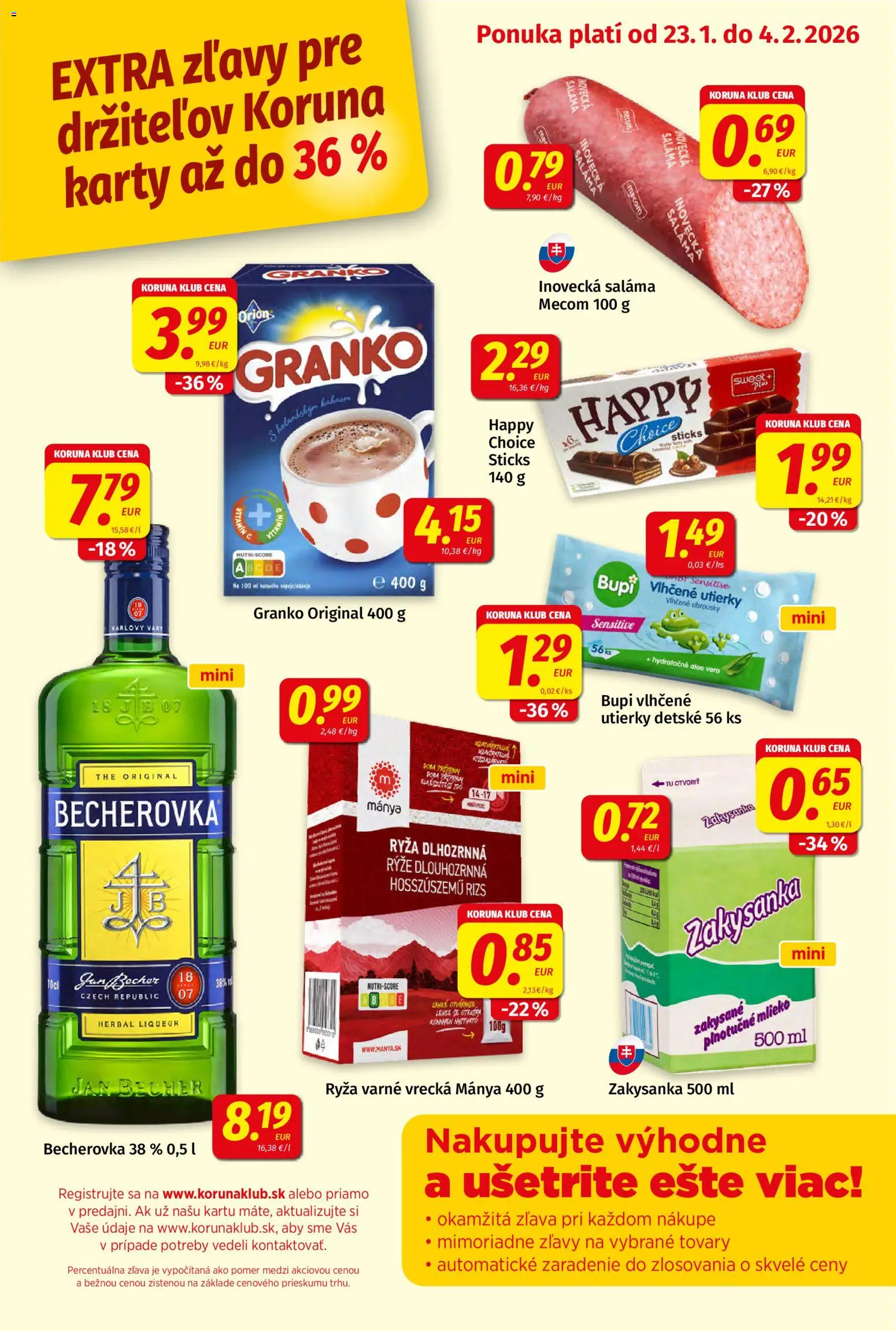 Náhľad Koruna letáku platného od 23.01.2026