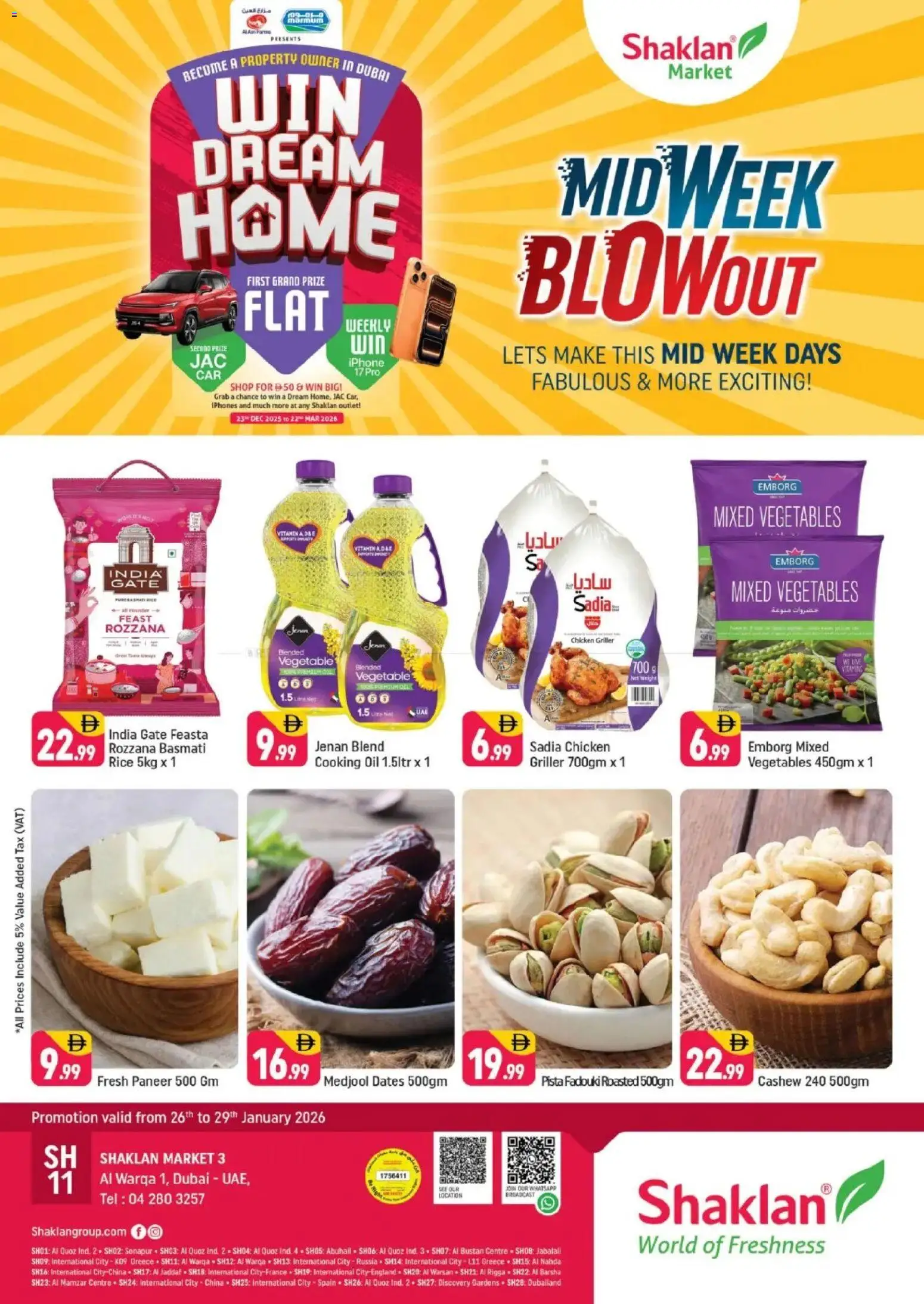 Preview of the catalogue Midweek Blow Out - Shaklan Market 3, Al Warqa 1 of store Shaklan valid from 26 Jan, 2026