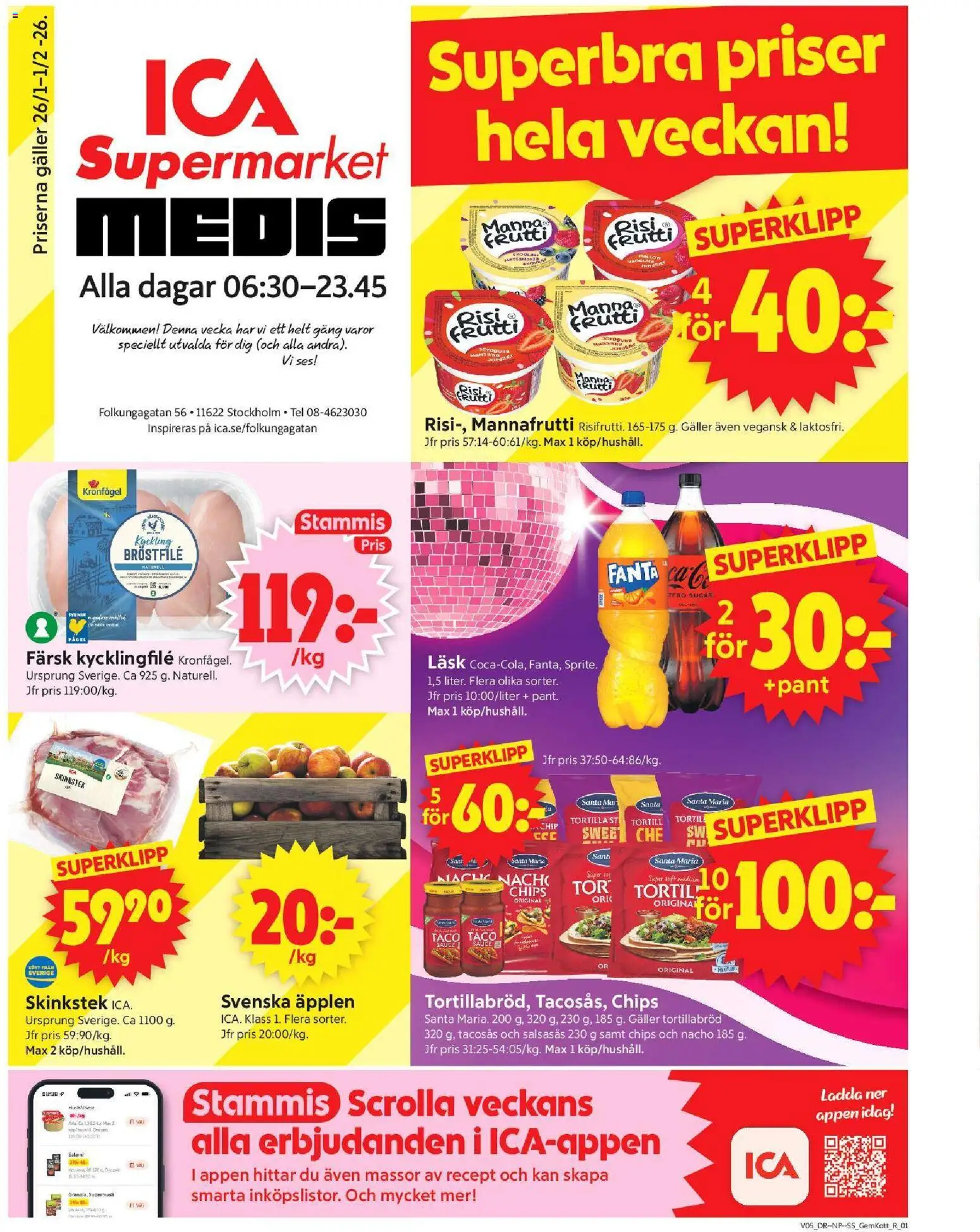Förhandsgranska reklamblad Stockholm från butik ICA Supermarket gäller från 26/01/2026