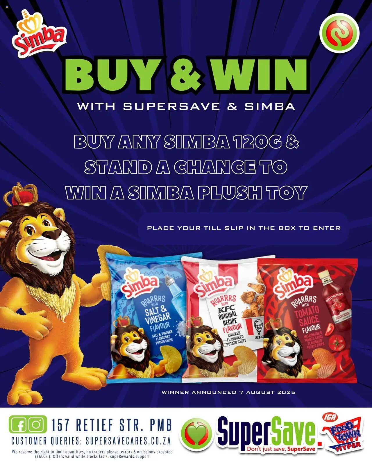 Super Save Win a Simba Plush Toy from 28/07 - 07/08/2025 > Promotions