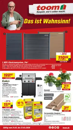Vorschau von dem Prospekt des Geschäftes Toom Baumarkt, gültig ab dem 21.03.2026