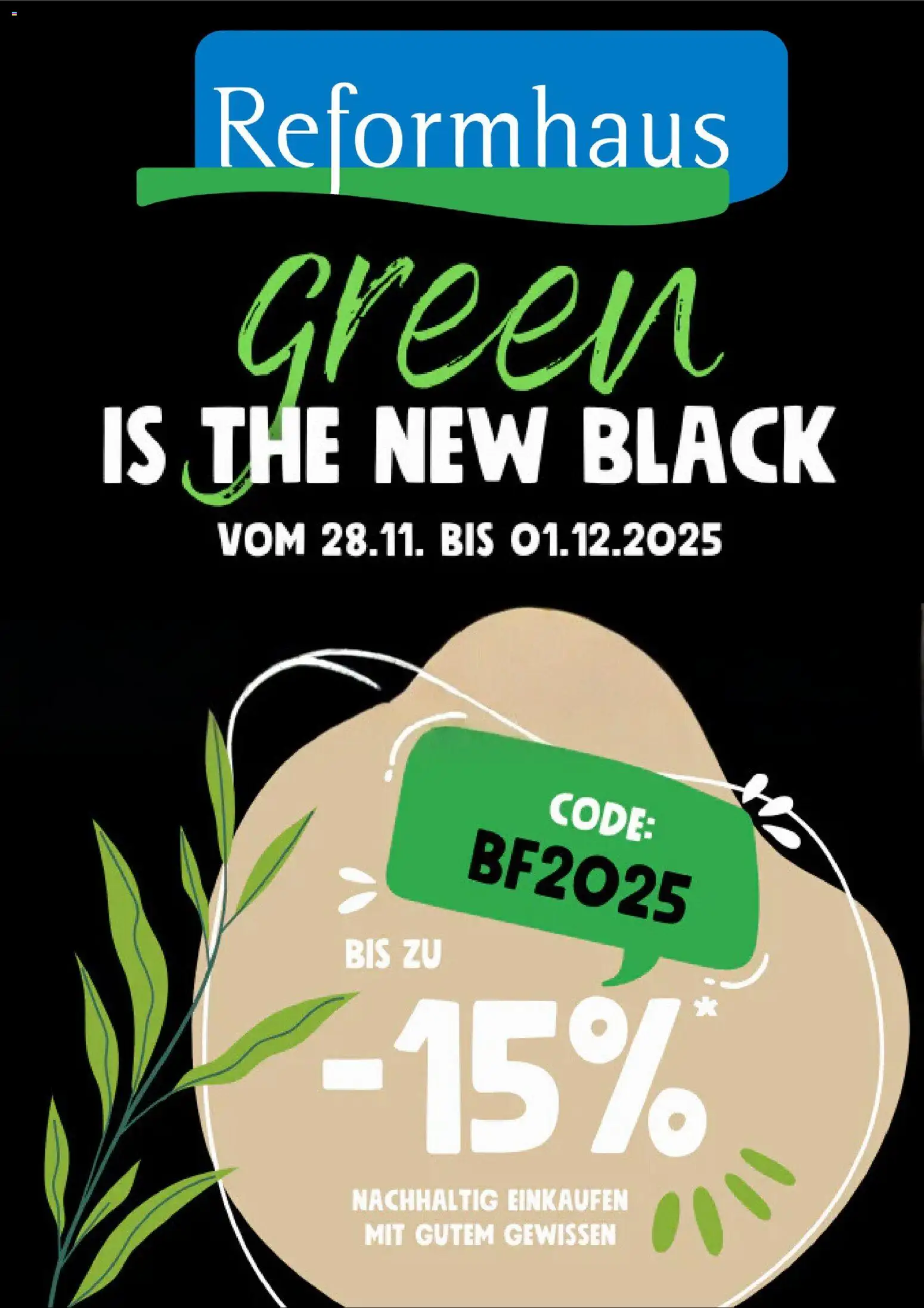 Vorschau von dem Prospekt des Geschäftes Reformhaus Bacher, gültig ab dem 28.11.2025