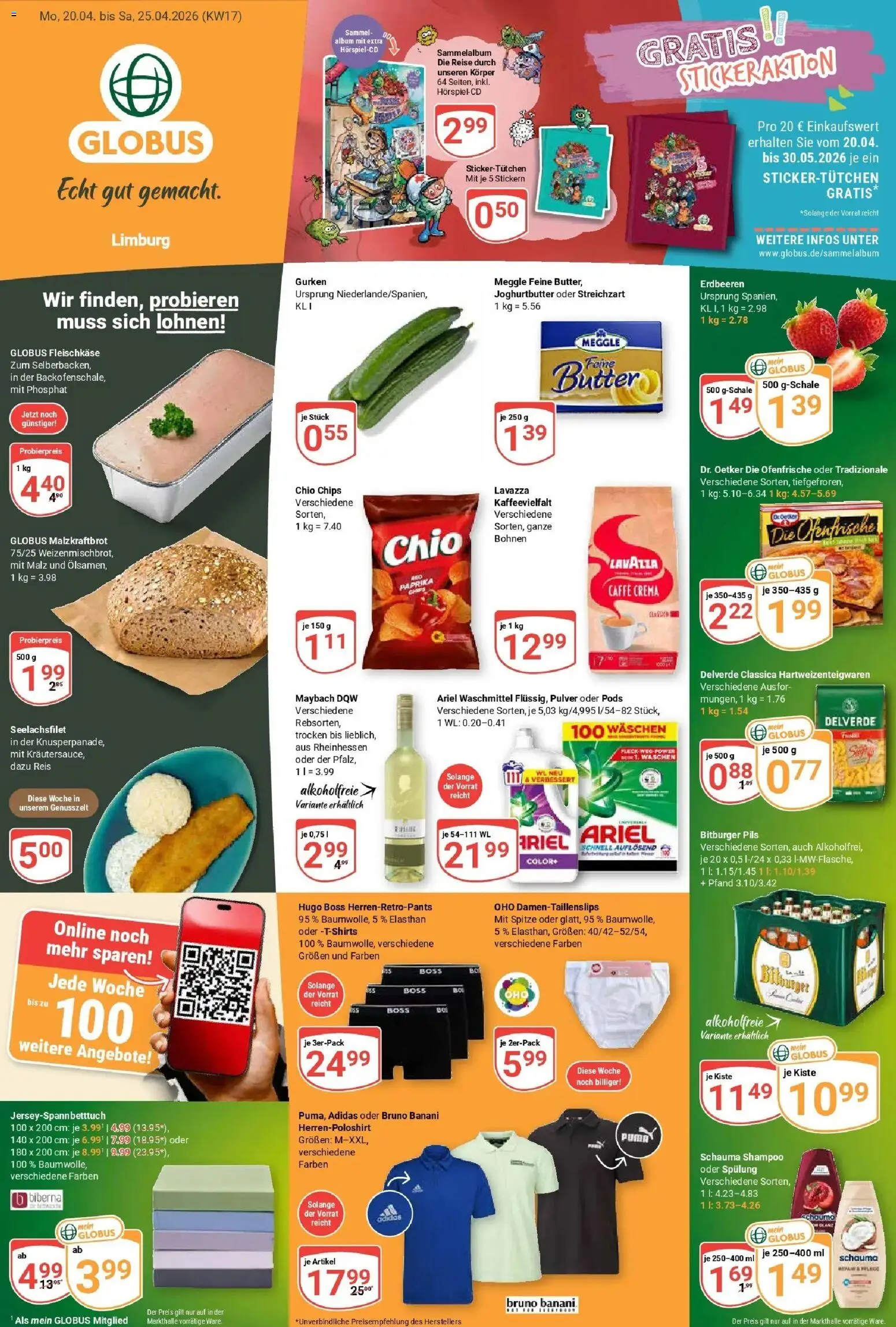 Vorschau von dem Prospekt des Geschäftes Globus, gültig ab dem 20.04.2026