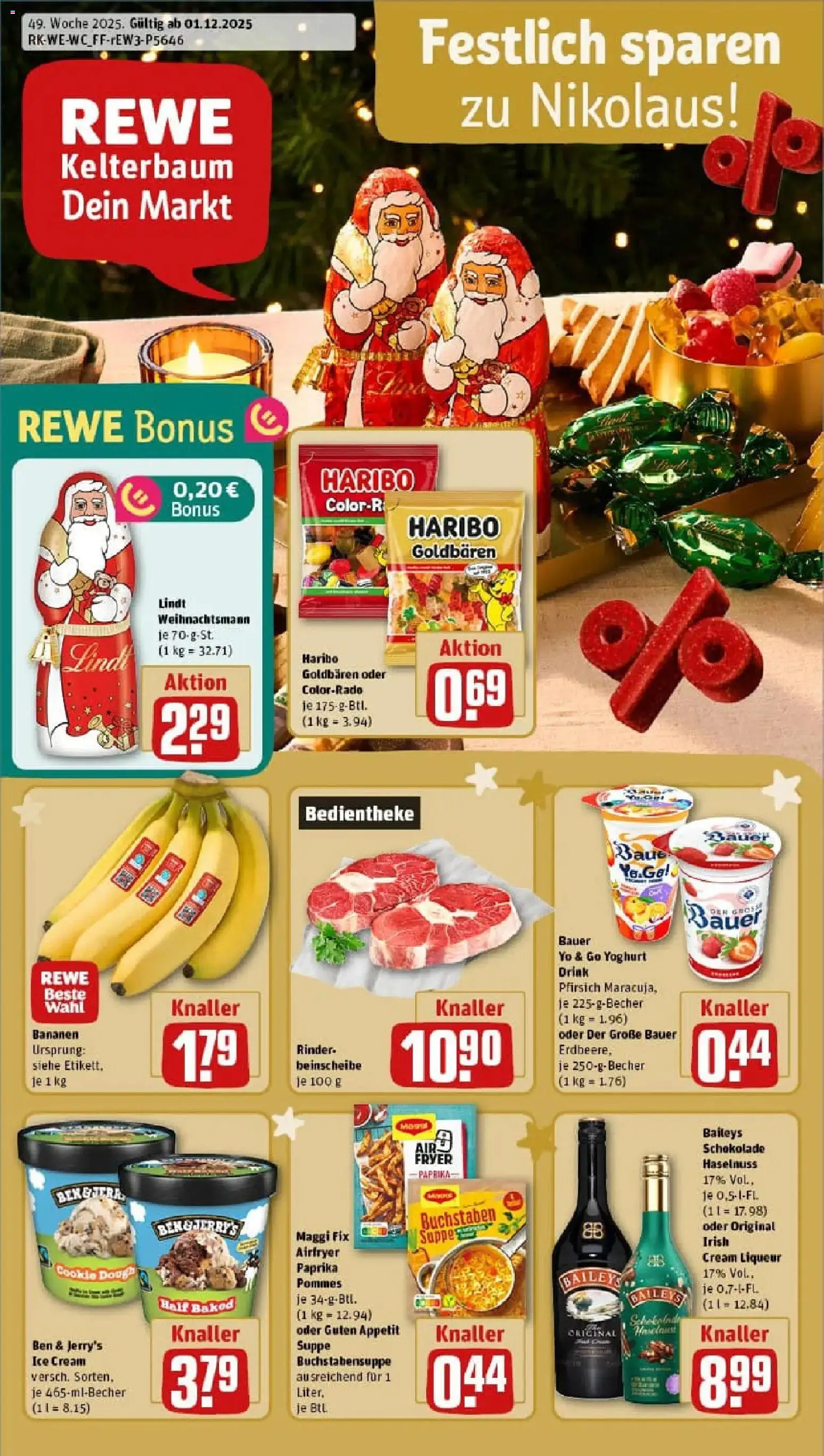 Vorschau von dem Prospekt des Geschäftes Rewe, gültig ab dem 01.12.2025