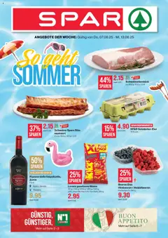 Vorschau des Merkblatts Aktionen vom Shop SPAR gültig von 07.08.2025 bis 13.08.2025
