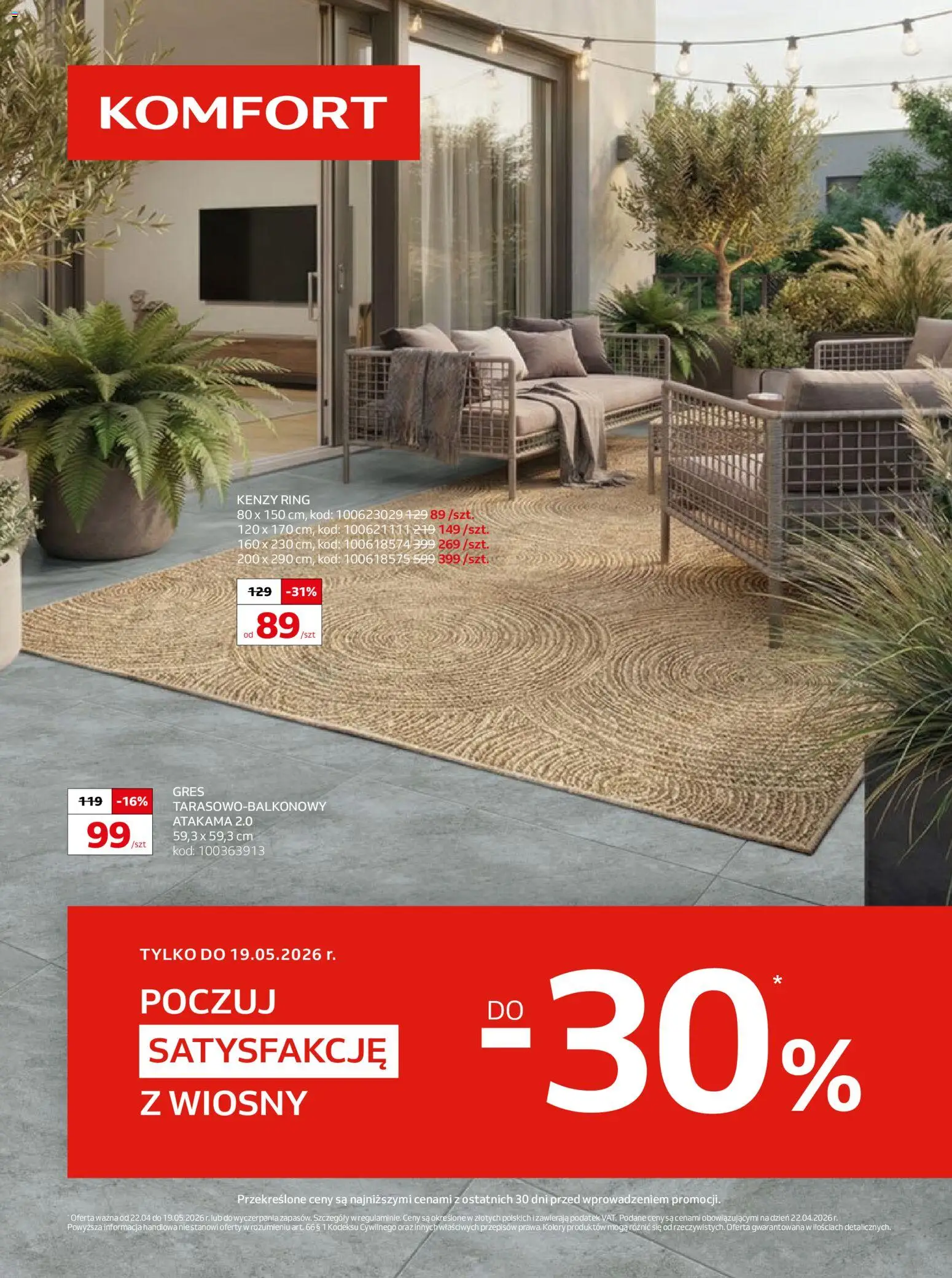 Pogląd gazetki "Komfort gazetka" ze sklepu Komfort ważnej od 22.04.2026