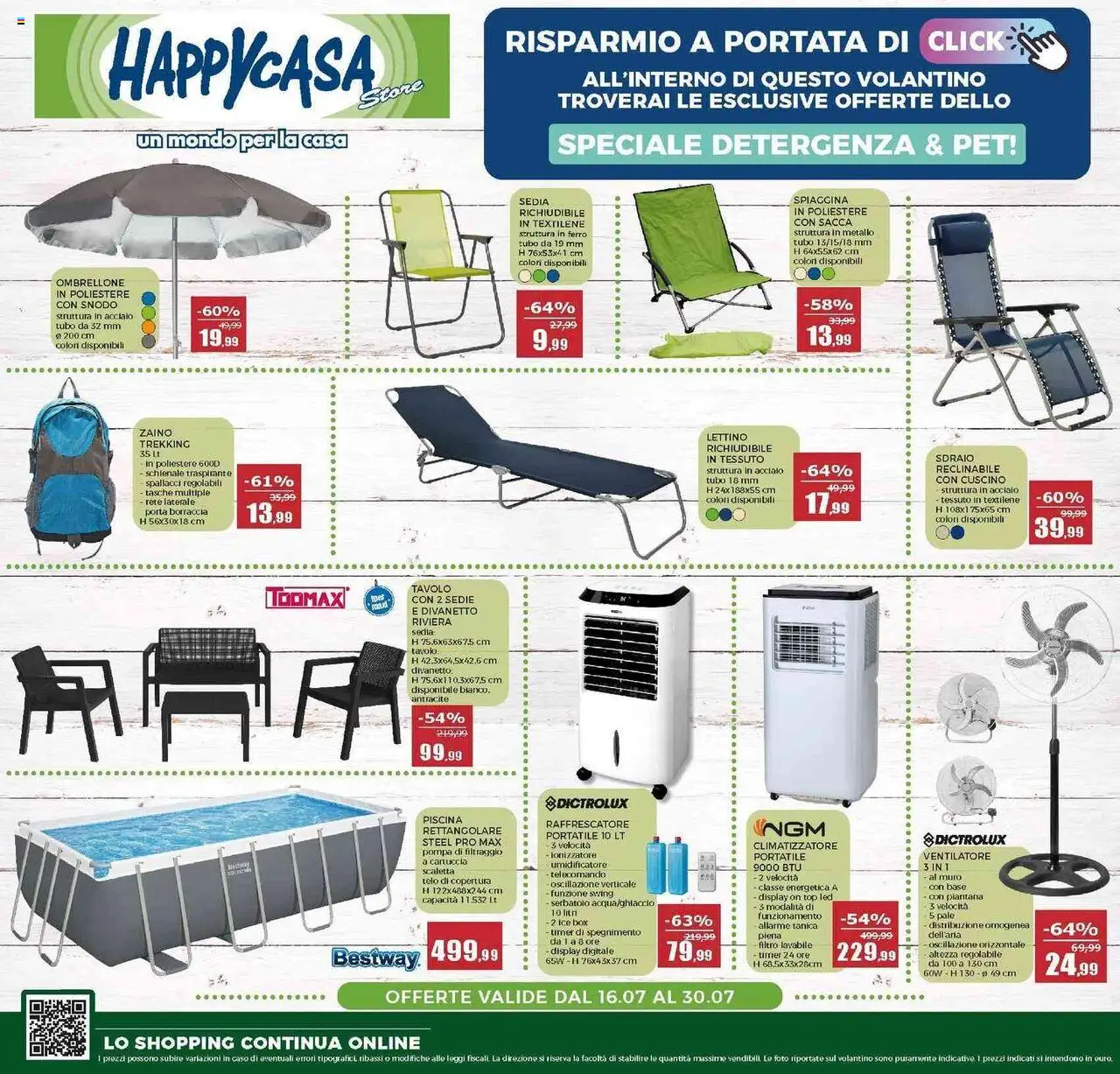 Volantino Happy Casa valido da 16/07/2025 numero di pagina 1
