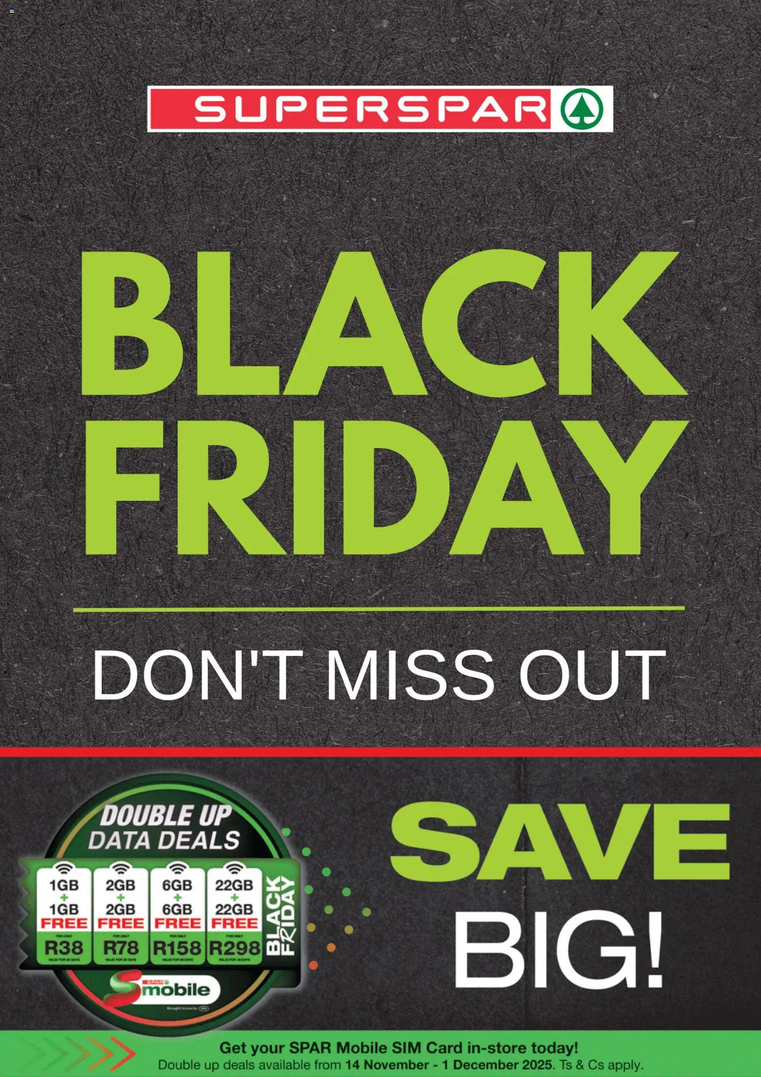 Preview of Superspar flyer valid from 25/11/2025