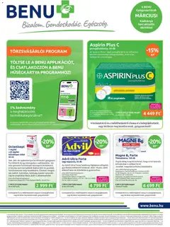 BENU Gyógyszertárak - BENU Gyógyszertárak akciós újság megtekintése, amely érvényes 2026.03.01.-től