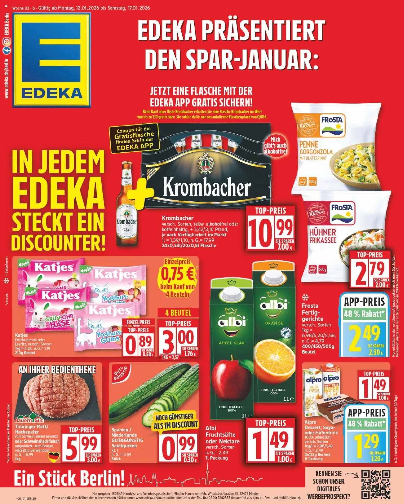 Vorschau von dem Prospekt des Geschäftes Edeka, gültig ab dem 12.01.2026