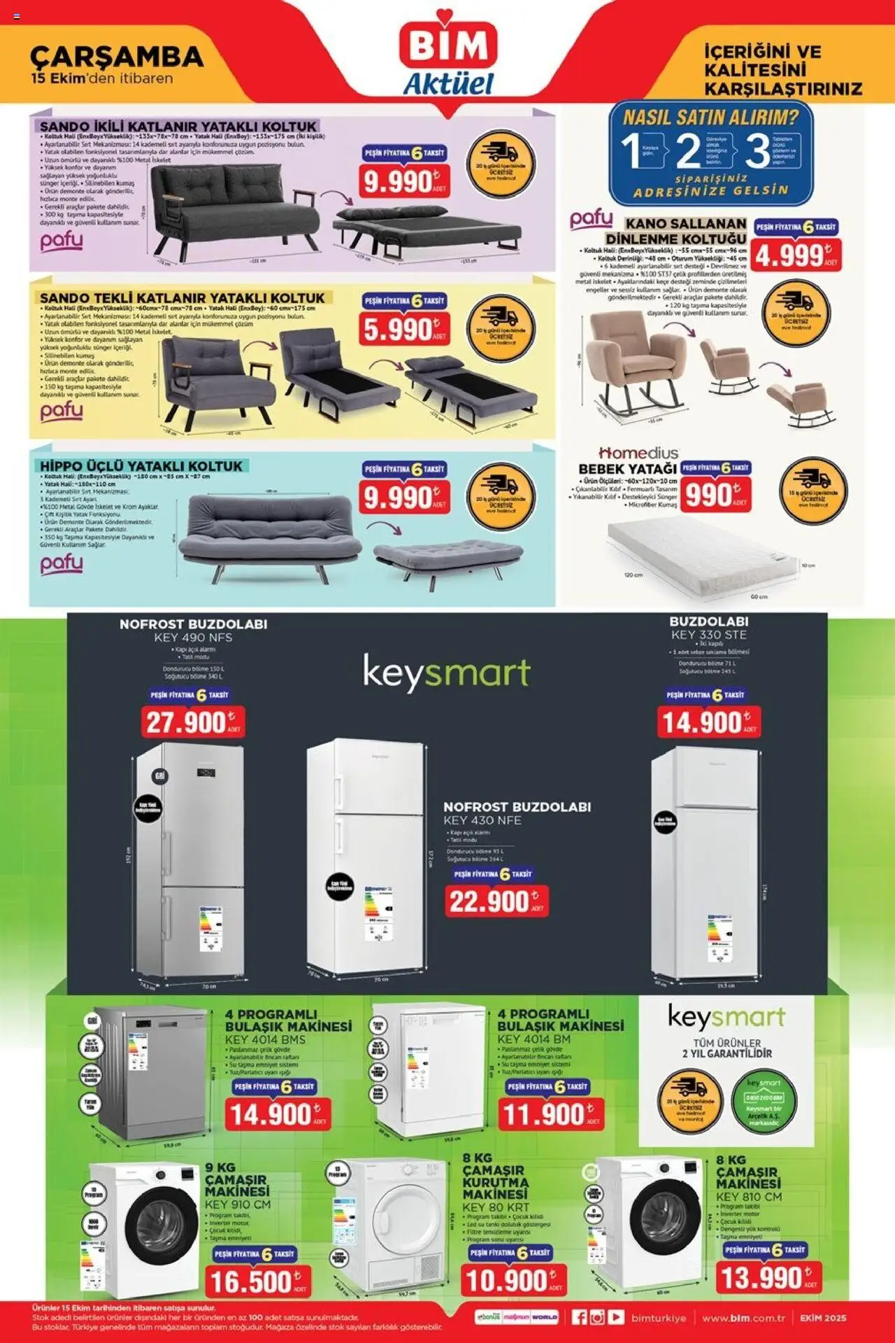 BİM Katalog bu hafta (15 Ekim 2025) - Aktüel Broşür - Sayfa numarası 1