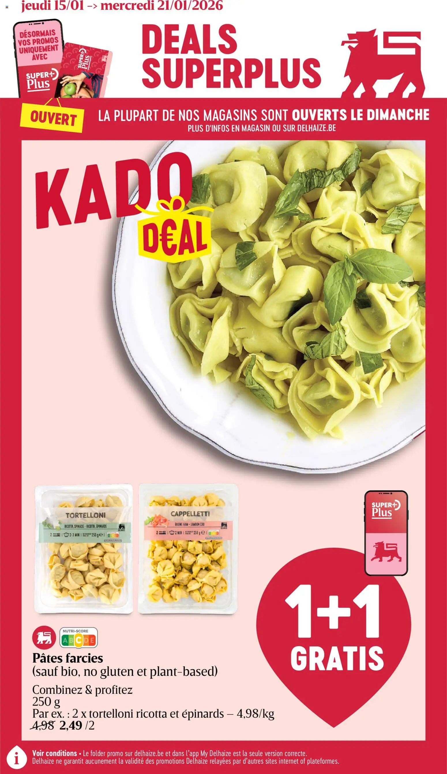 Voorbeeld van Folder de la semaine 3 van winkel Delhaize geldig vanaf 15/01/2026