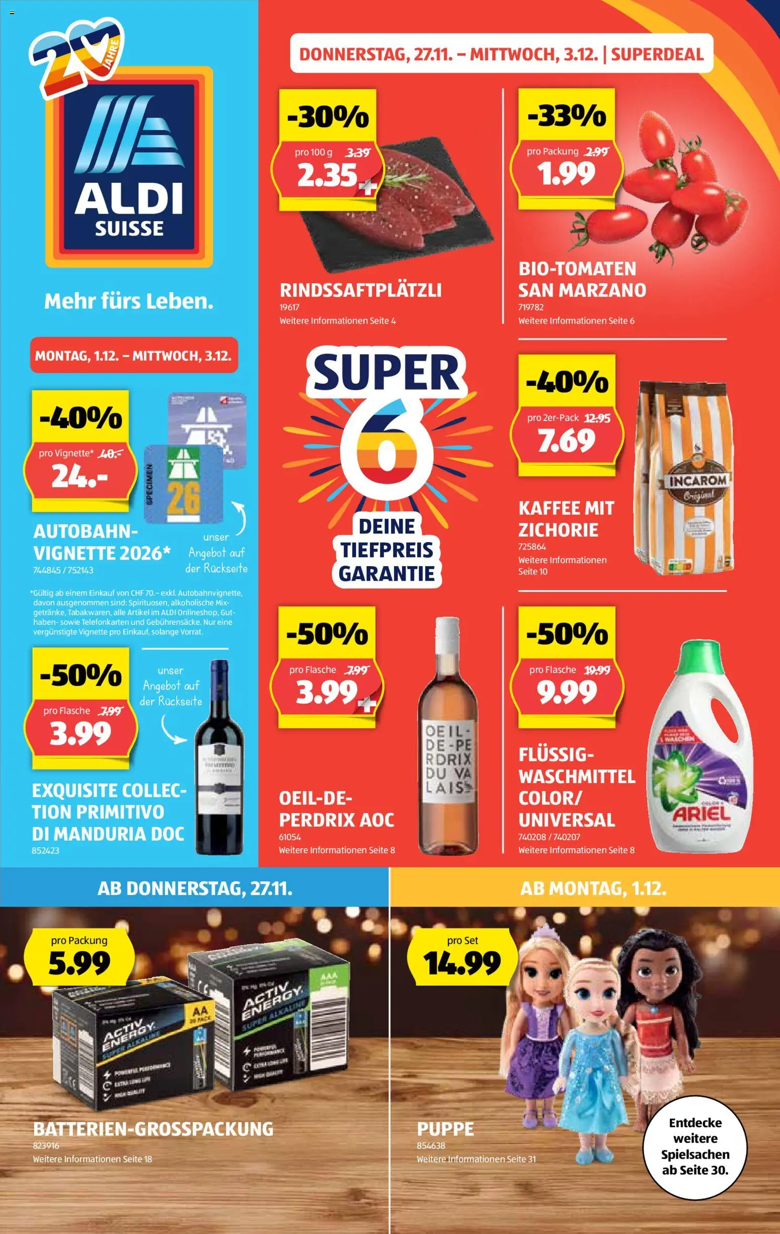 Vorschau des Merkblatts Black Friday vom Shop Aldi gültig von 27.11.2025 bis 03.12.2025