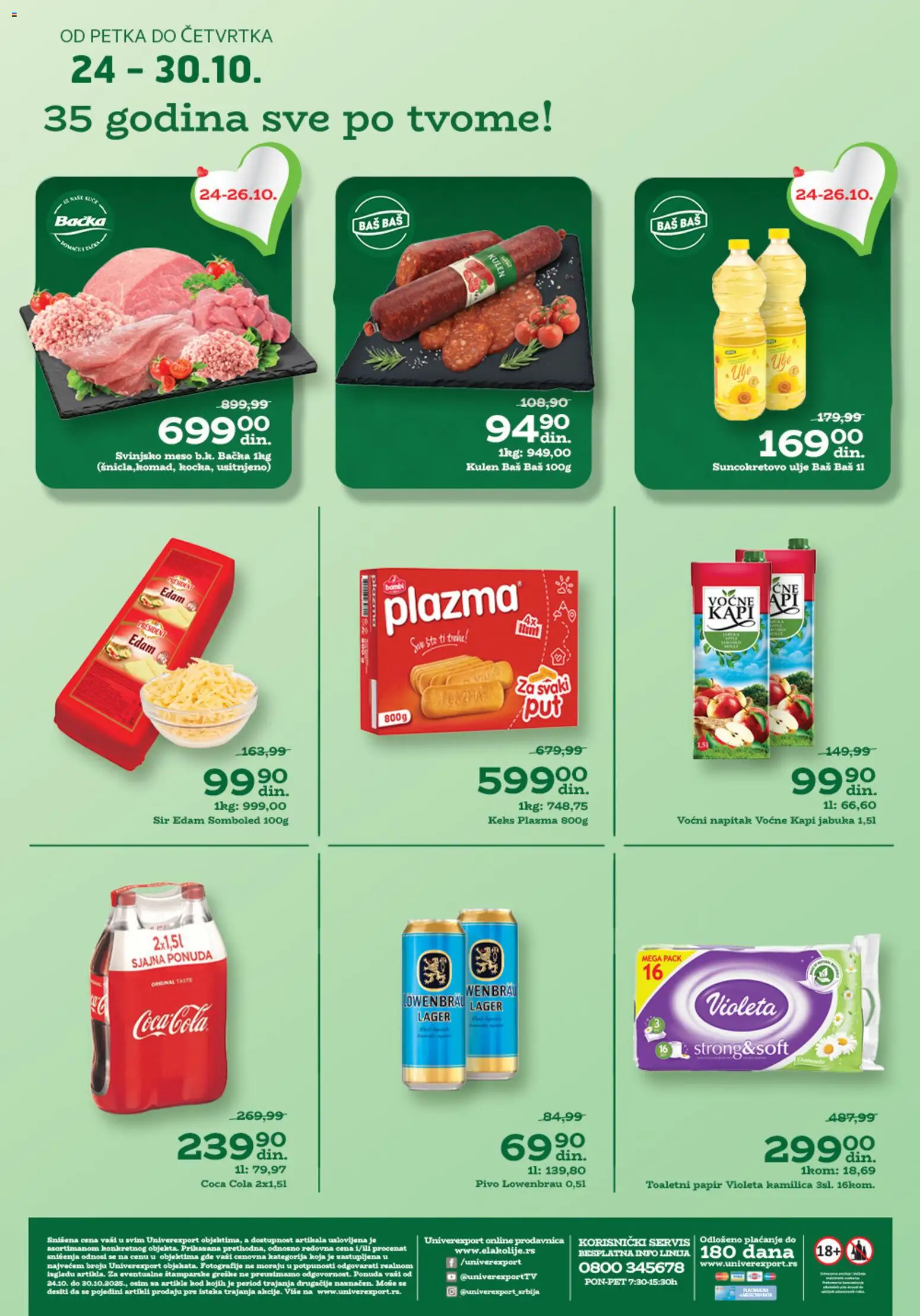 Univerexport katalog važi od 24.10.2025 - stranica 1