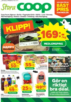 Förhandsgranska reklamblad Helsingborg från butik Stora Coop gäller från 27/10/2025