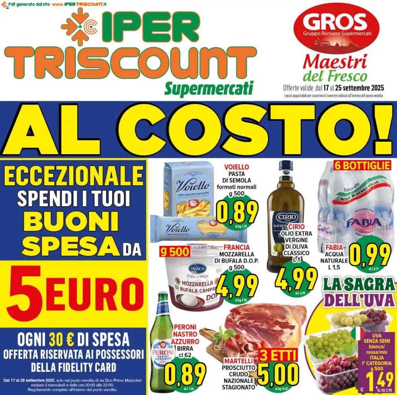 Volantino Ipertriscount valido da 17/09/2025 numero di pagina 1