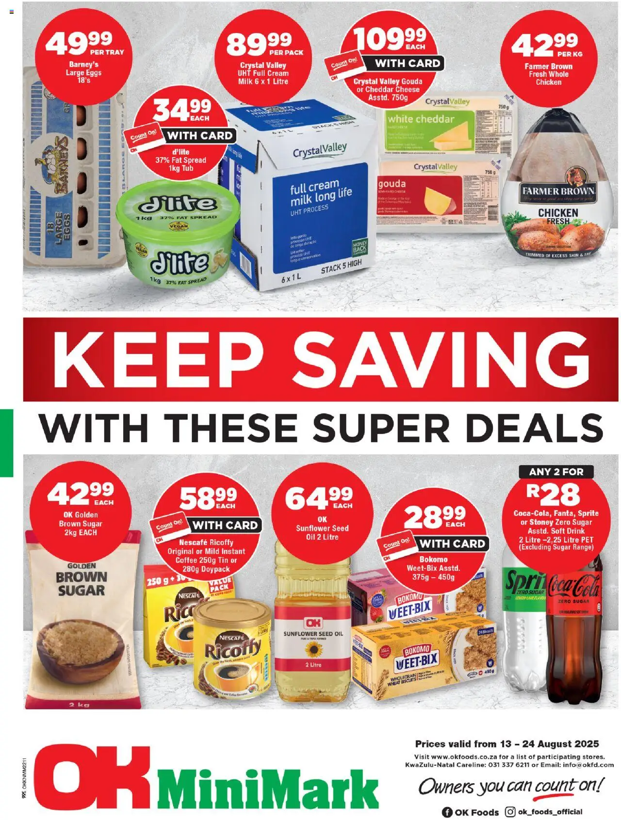 OK Foods KwaZulu-Natal - OK MiniMark from 13/08 - 24/08/2025 > Promotions