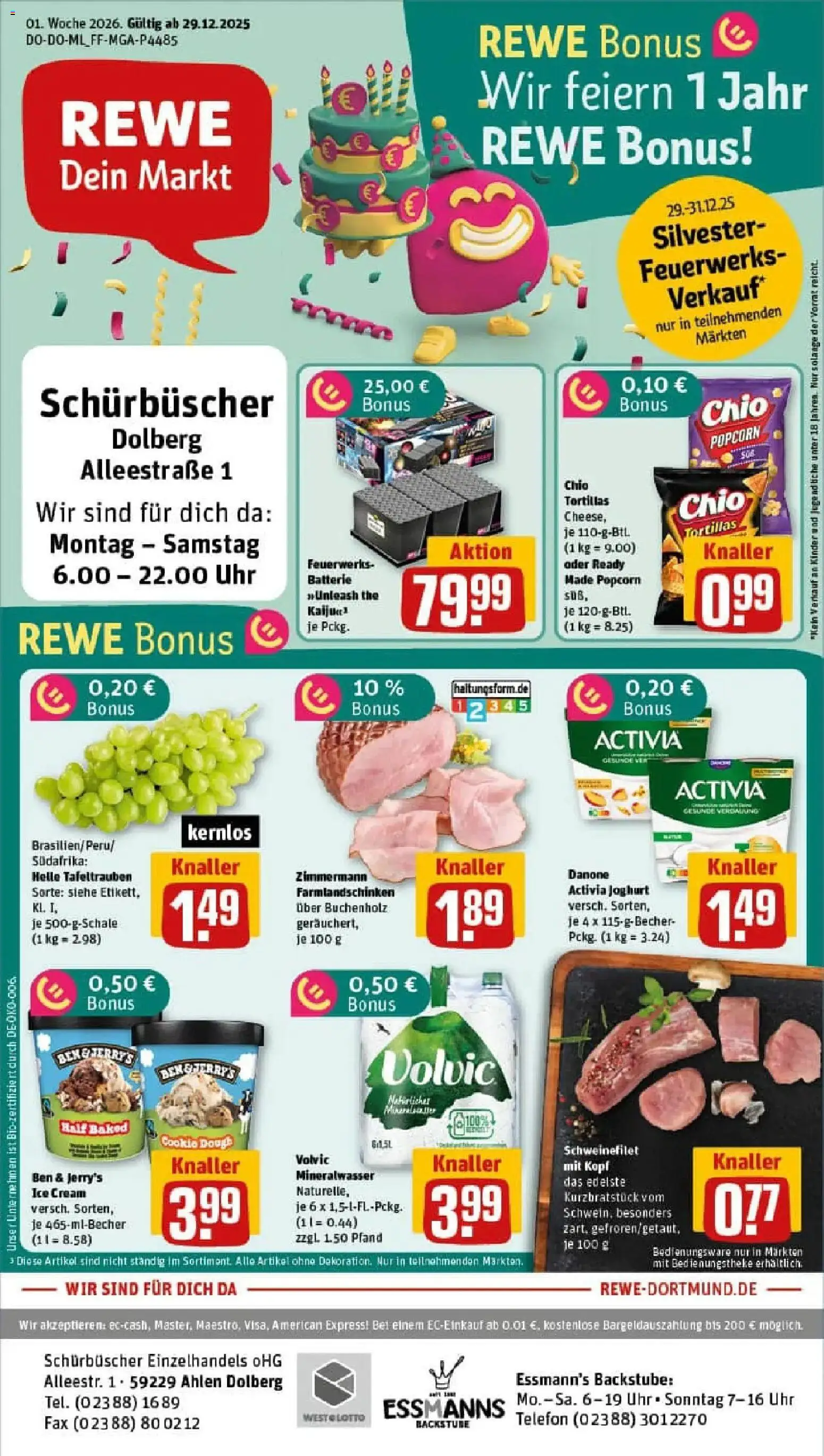 Vorschau von dem Prospekt des Geschäftes Rewe, gültig ab dem 29.12.2025