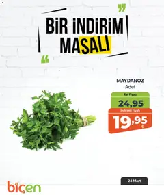 Biçen Market Biçen Market - Bir İndirim MaSalı - sebze 24.03.2026 - Broşürünün önizlemesi