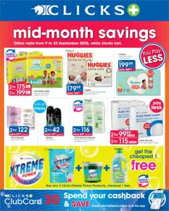 Preview of Clicks flyer valid from 09/09/2025