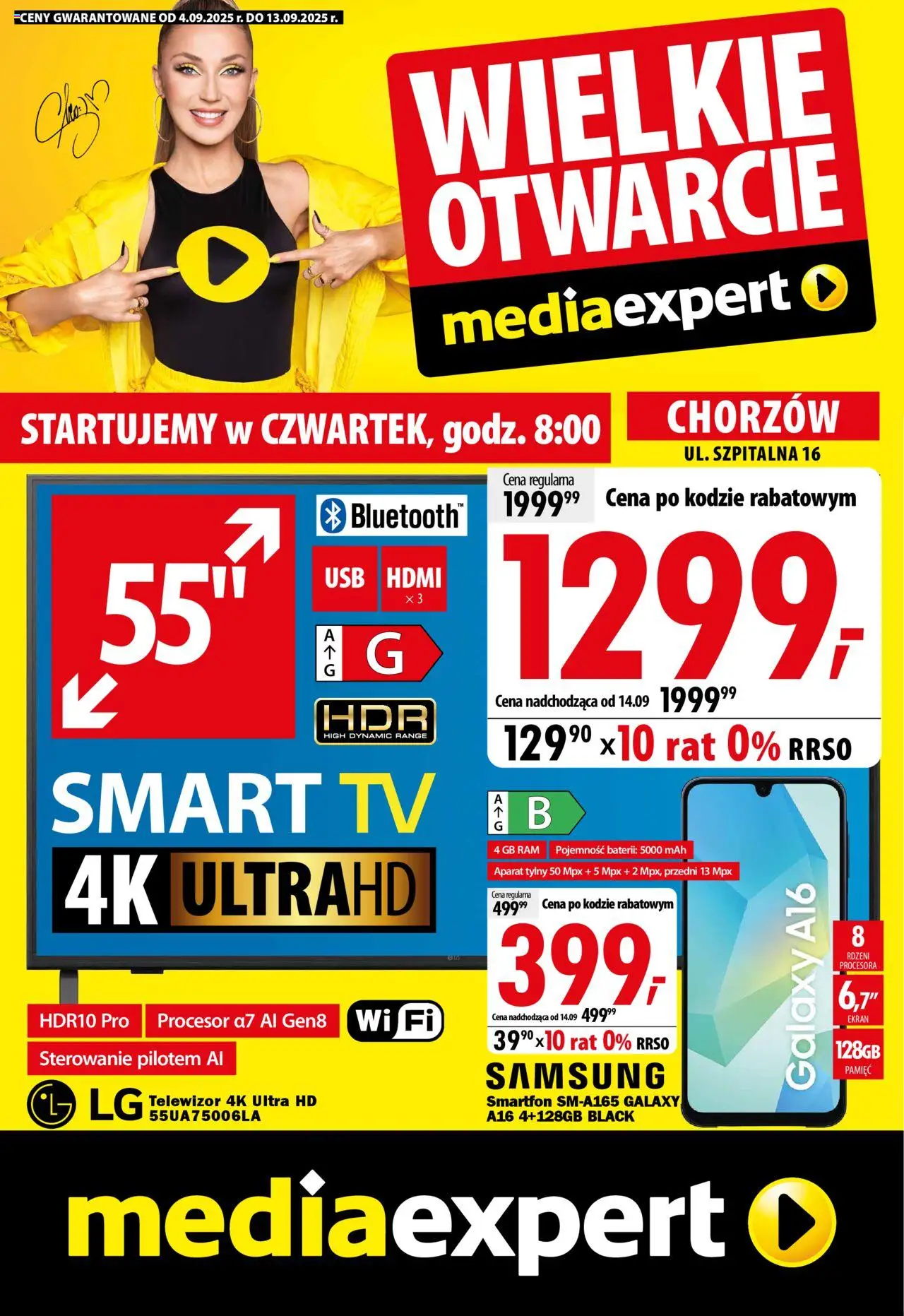Mediaexpert Wielkie otwarcie - Chorzów od 04.09.2025 - Nowa Gazetka - Numer strony 1