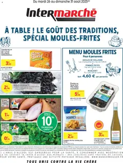 Prévisualisation de Catalogue de moules frites du magasin Intermarché formulaire valide 26/08/2025