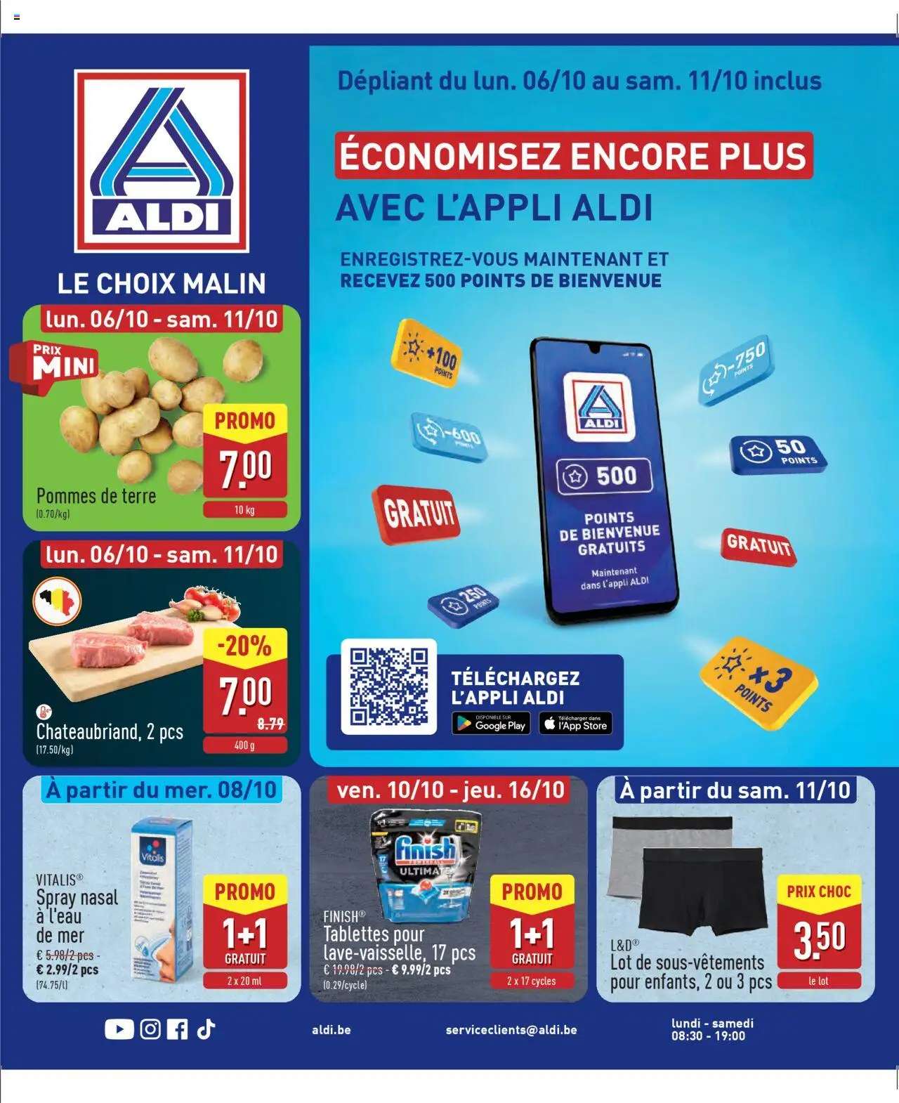 Aldi shop Folder de la semaine 41 geldig vanaf 06/10/2025 - Paginanummer 1