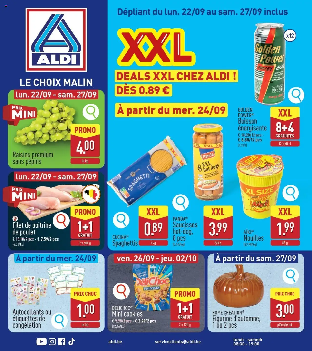 Aldi shop Folder de la semaine 39 geldig vanaf 22/09/2025 - Paginanummer 1