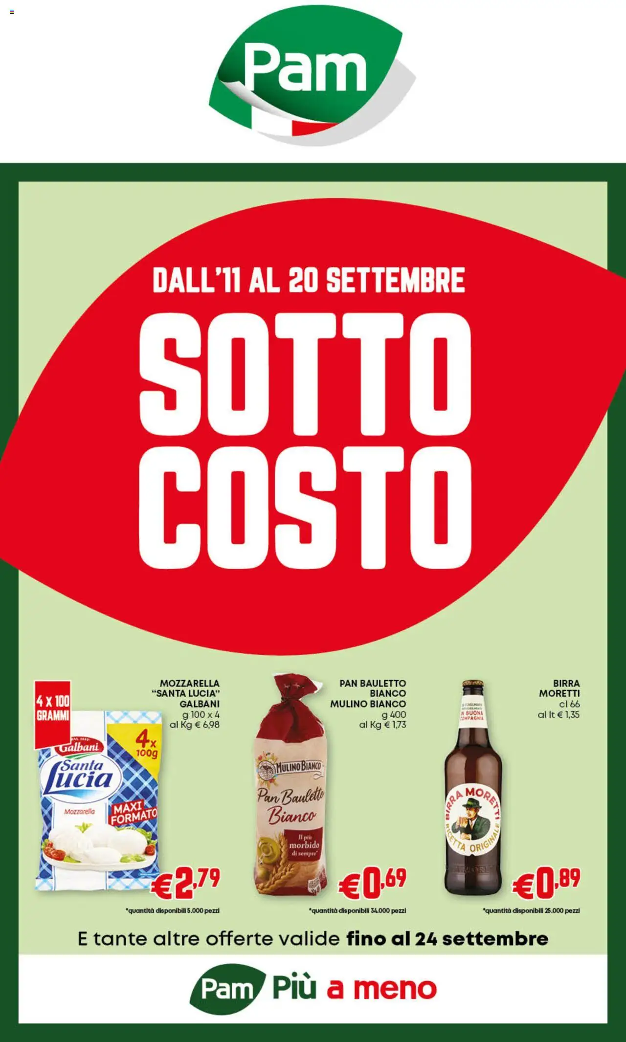 Volantino PAM valido da 11/09/2025 numero di pagina 1