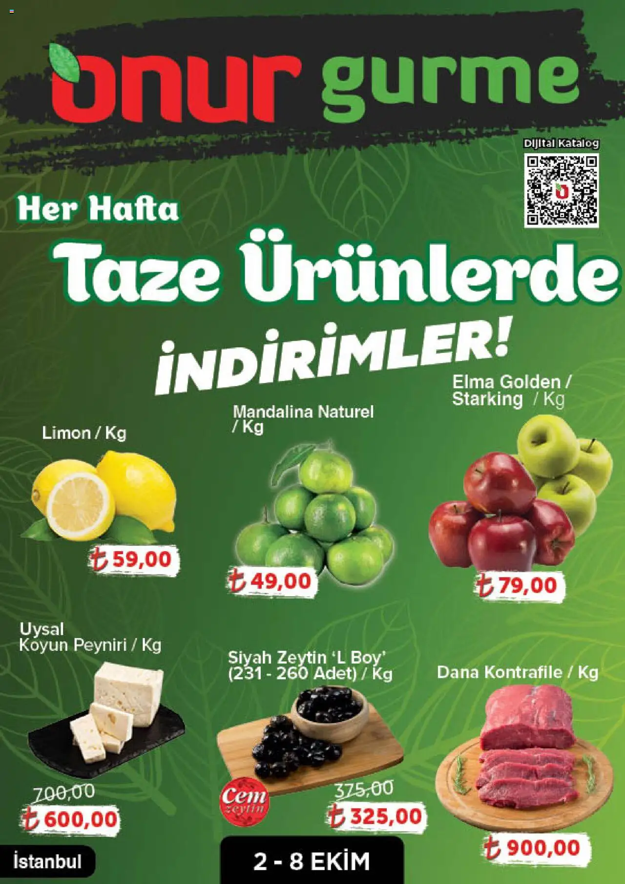 ONUR MARKET Katalog Gurme - Istanbul (02 Ekim 2025) - Indirim, Broşür - Sayfa numarası 1