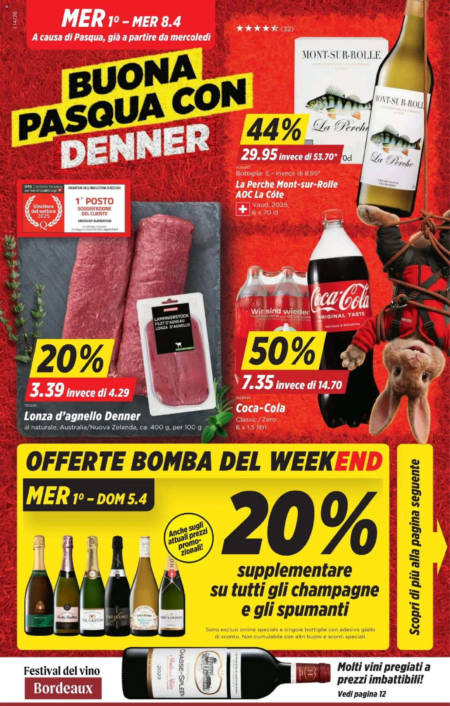 Vorschau des Merkblatts Denner aktionen IT vom Shop Denner gültig von 01.04.2026 bis 08.04.2026