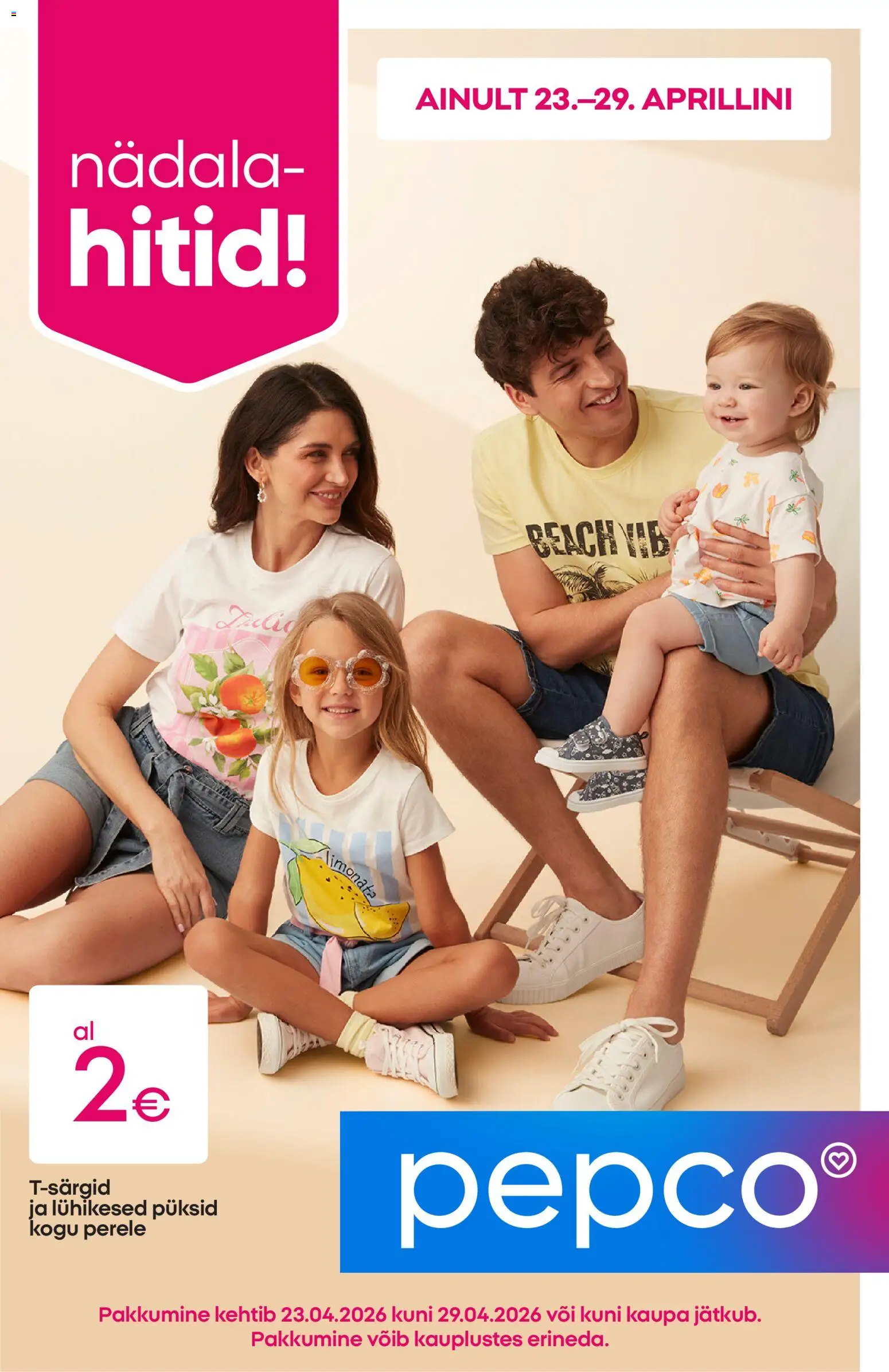 Pepco kliendilehe eelvaade alates 23.04.2026