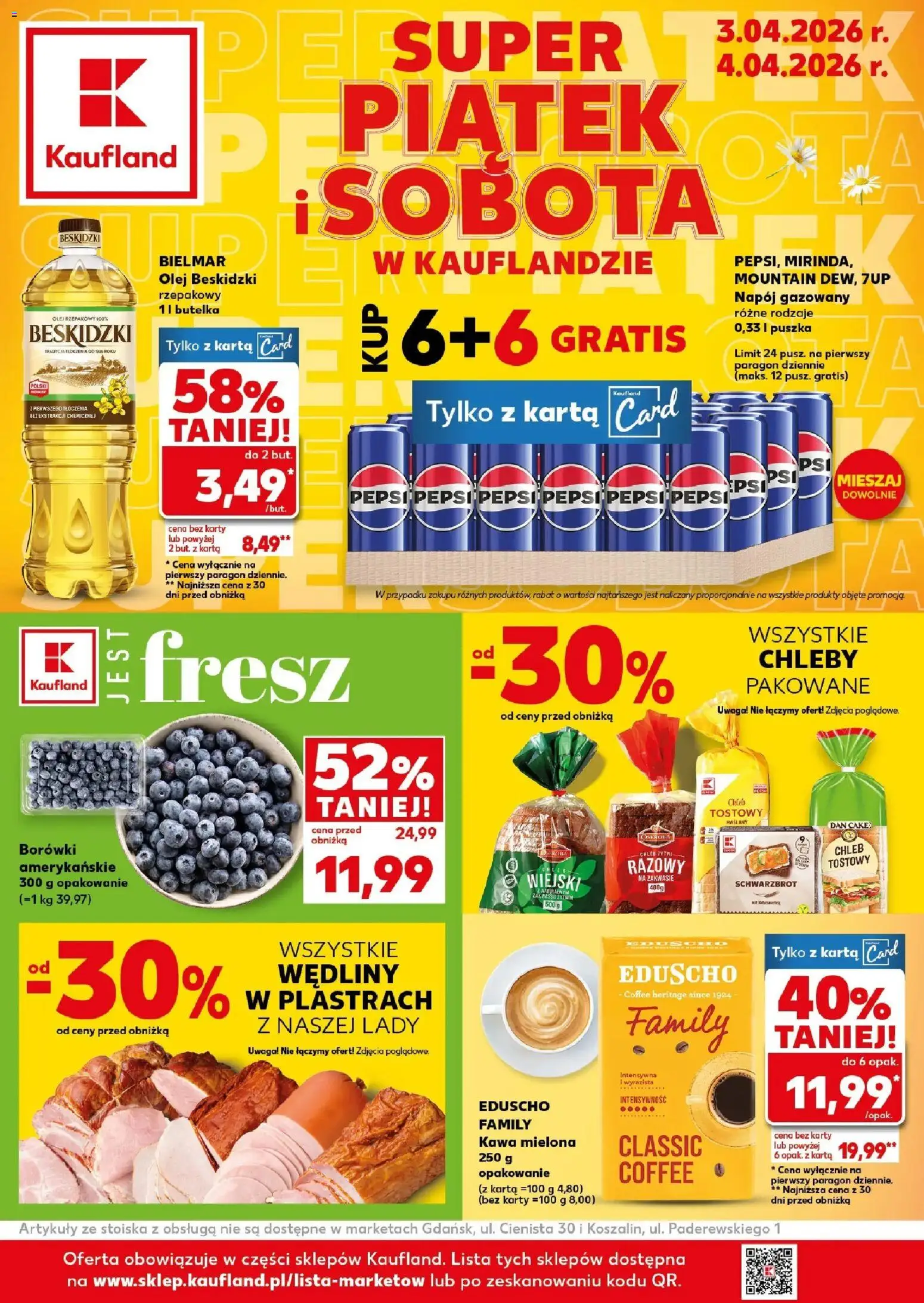 Pogląd gazetki "Kaufland gazetka - Super Piątek i Sobota" ze sklepu Kaufland ważnej od 03.04.2026