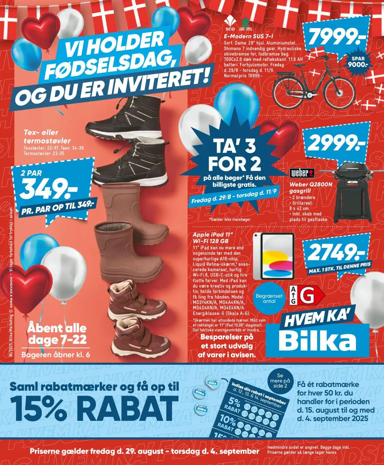 Bilka tilbudsavis gyldig fra 29/08/2025 - side 1