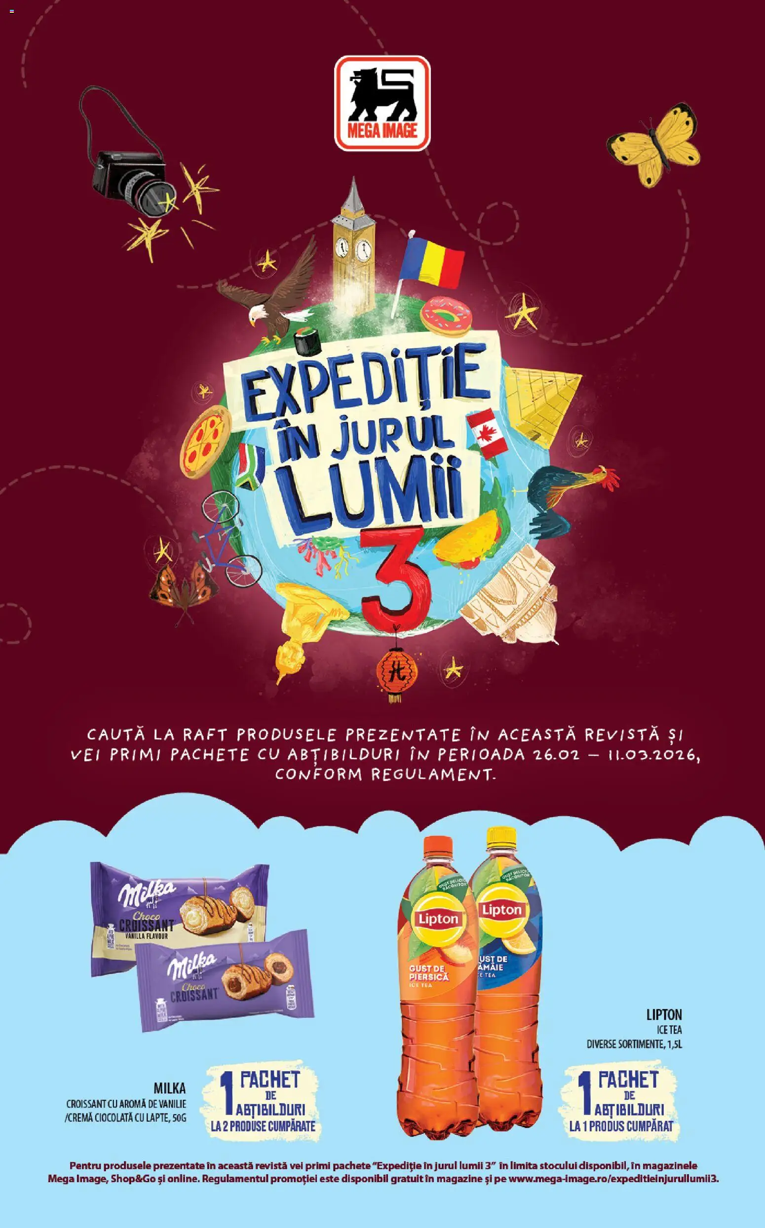 Previzualizarea de cataloage: Mega Image Catalog - Expeditie In Jurul Lumii 3 valabil de la 26.02.2026