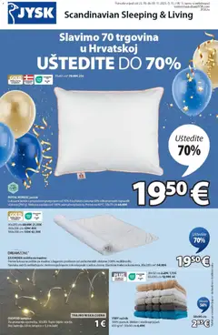 Pregled letka Katalog trgovine JYSK vrijedi od 22.10.2025